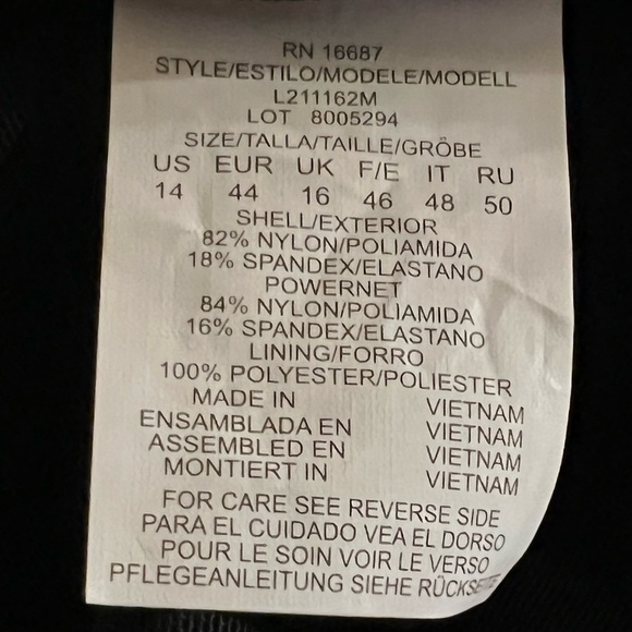 Swim Solutions Blue Printed Tiered Tummy-Control Long Torso One-Piece Swimsuit - Picture 10 of 11